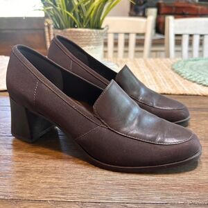Luca B For Calico Brown Loafer Block Heel Comfortable Shoes 10M‎
